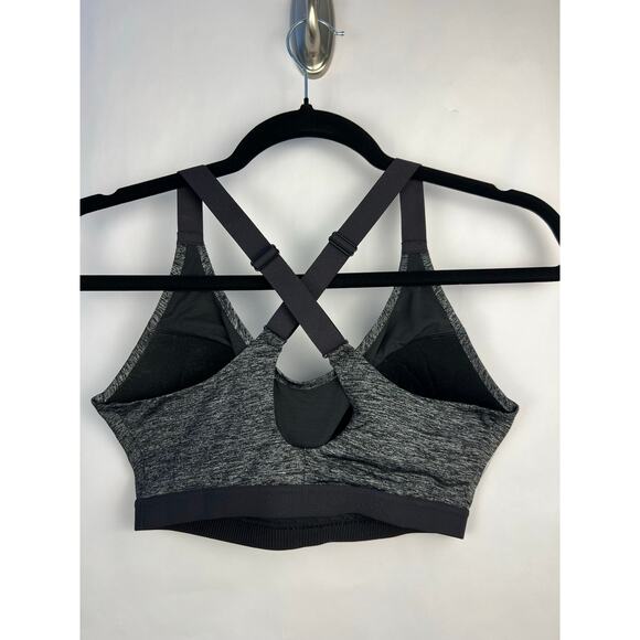 Victoria’s Secret VSX Sport Bra 34DD Gray Crossback Padded Wireless Bra - Picture 6 of 10